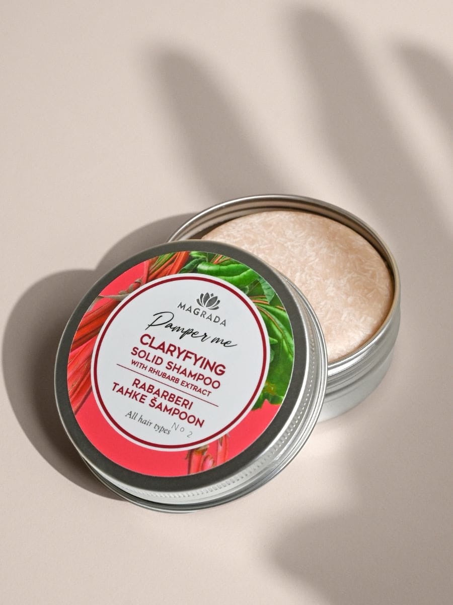 Shampoing Solide Purifiant à la Rhubarbe — 58 g