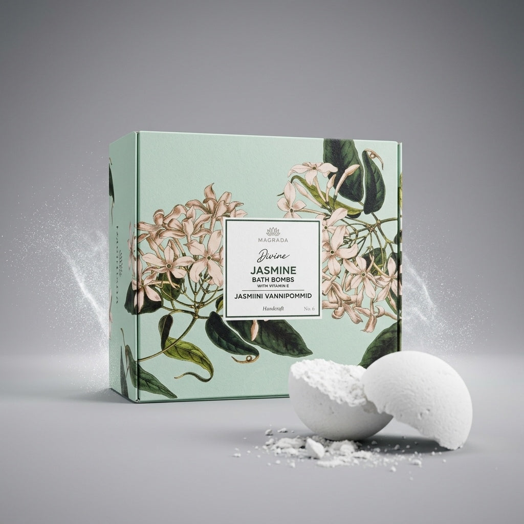 Bombes de Bain Jasmin & Vitamine E — Coffret de 4