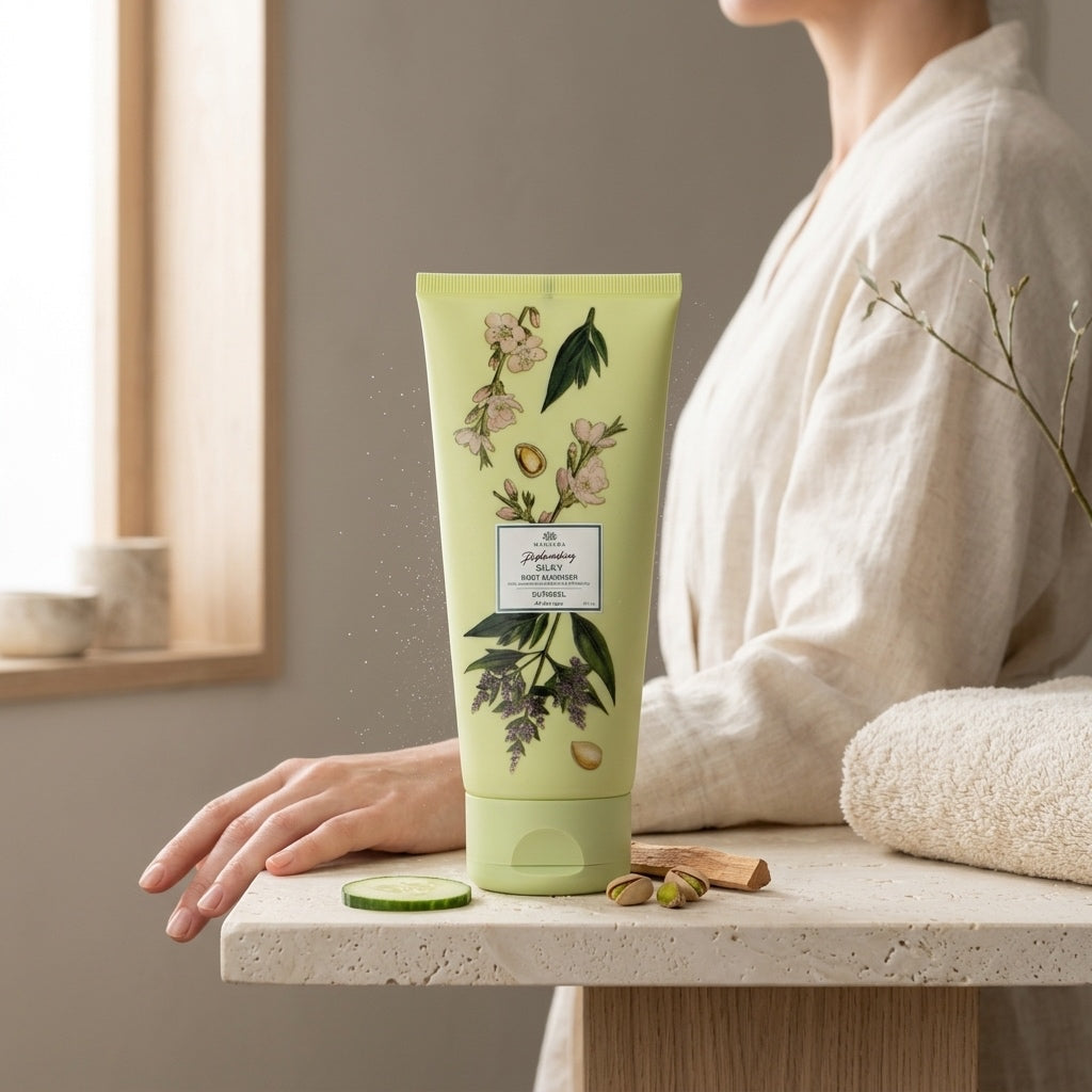 Gel Douche Scintillant Lauren — Concombre, Pistache & Santal, 200 ml