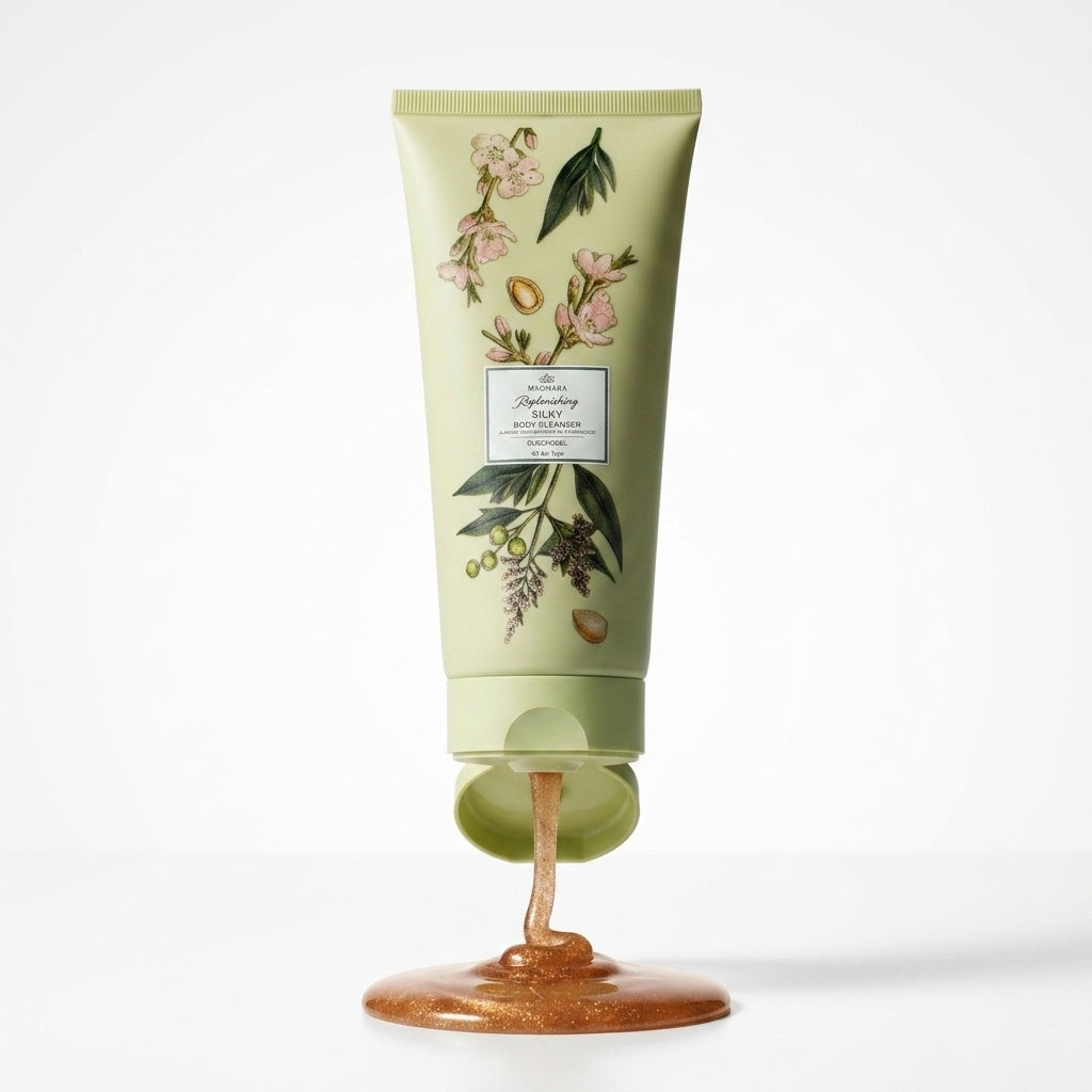 Gel Douche Scintillant Lauren — Concombre, Pistache & Santal, 200 ml