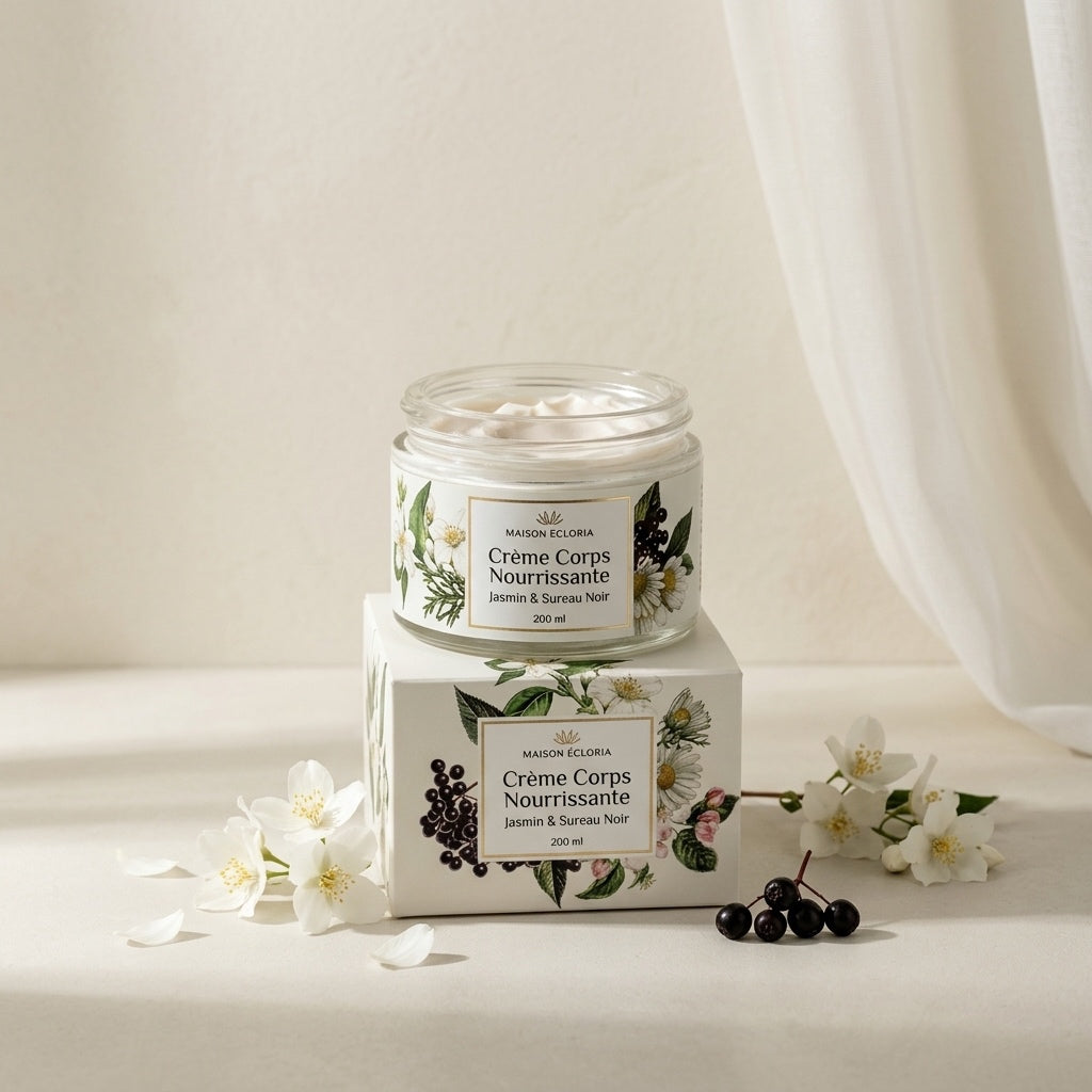 Crème Corps Nourrissante Jasmin & Sureau Noir — 200 ml