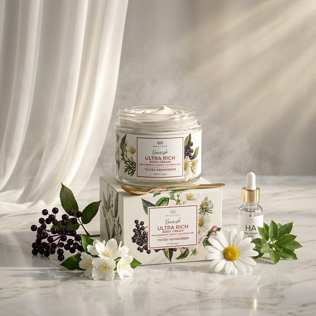 Crème Corps Nourrissante Jasmin & Sureau Noir — 200 ml