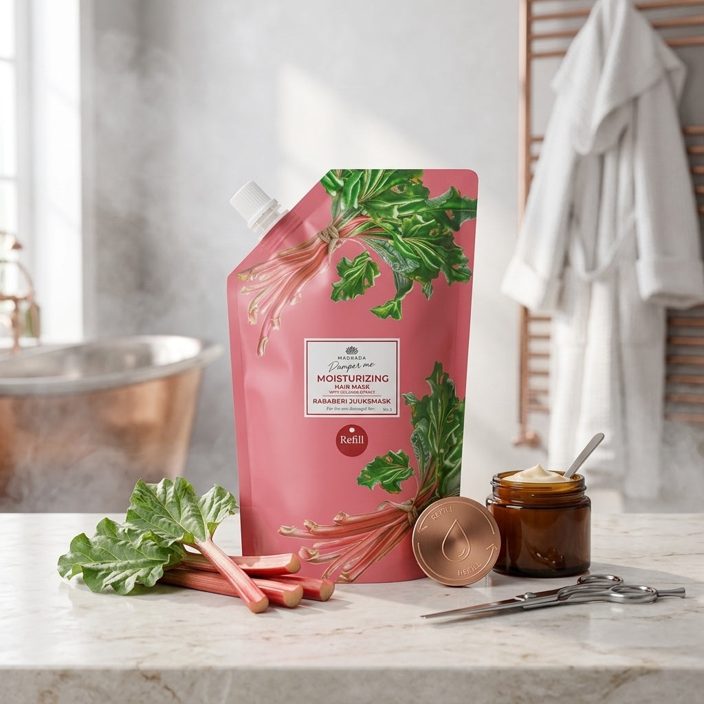 Recharge Masque Capillaire Rhubarbe et Huile de Ricin — 500 ml