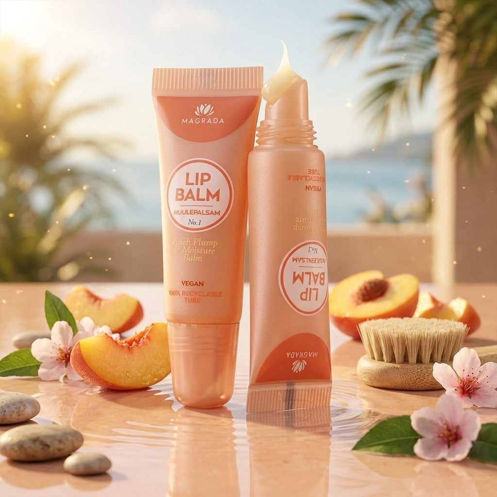 Baume Lèvres à la Pêche — 100 % Naturel
