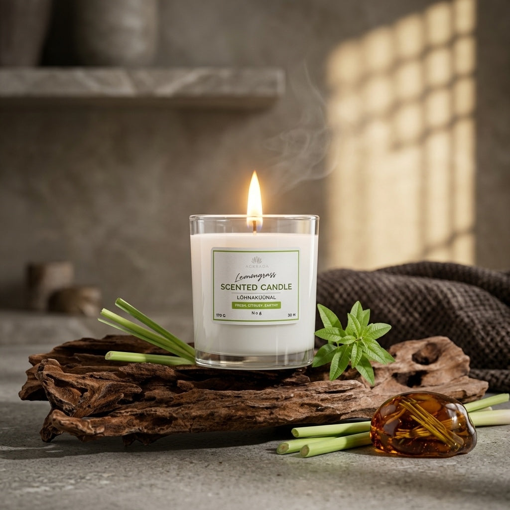 Bougie Parfumée Citronnelle Bio — 170 g