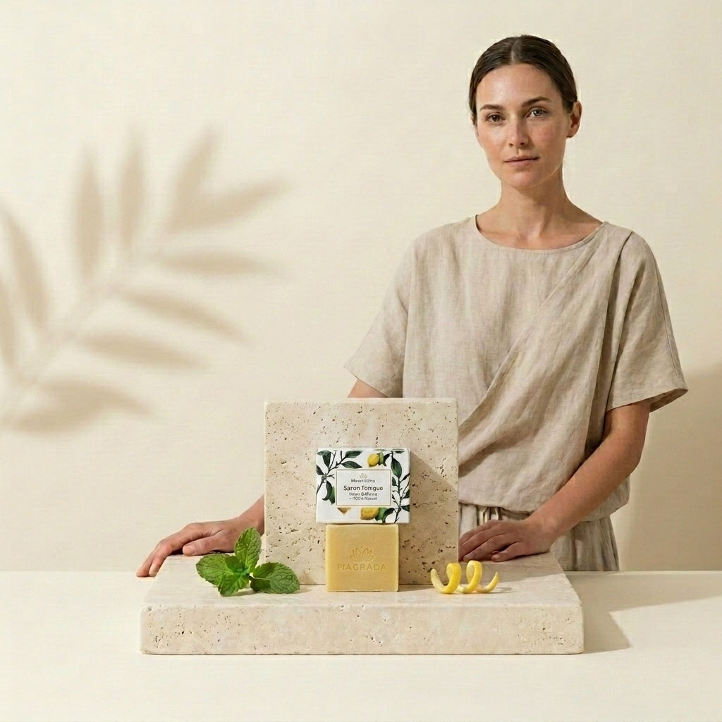 Savon Tonique Citron & Menthe — 100 % Naturel