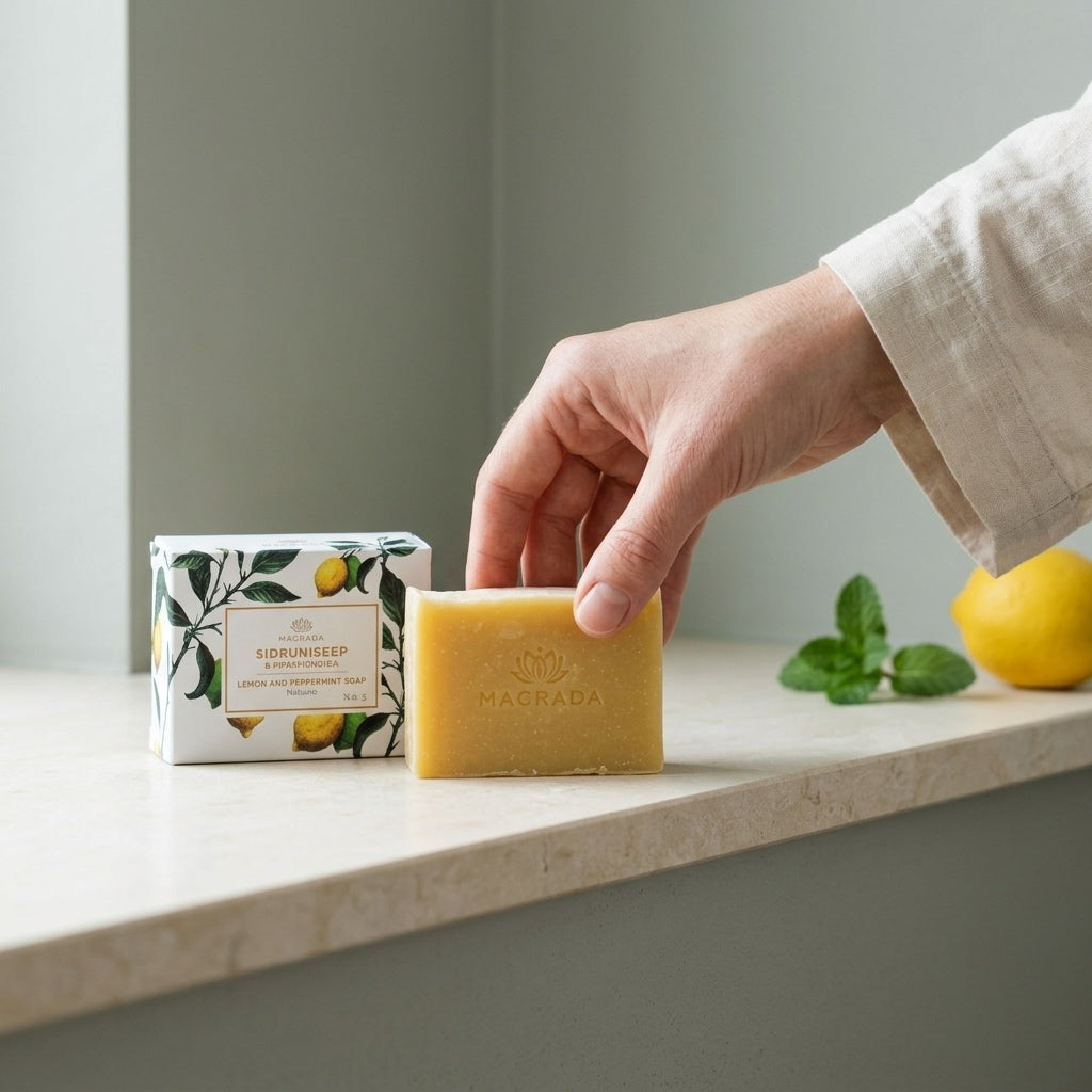 Savon Tonique Citron & Menthe — 100 % Naturel