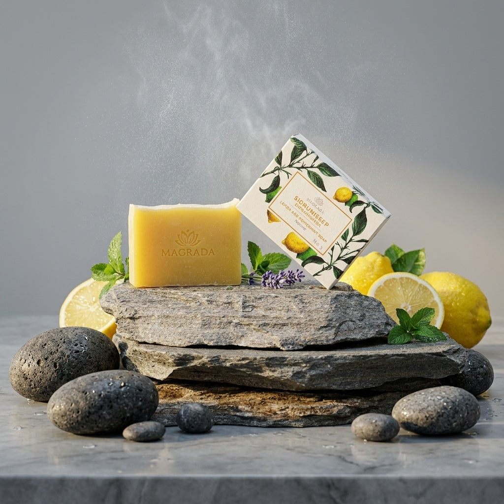 Savon Tonique Citron & Menthe — 100 % Naturel