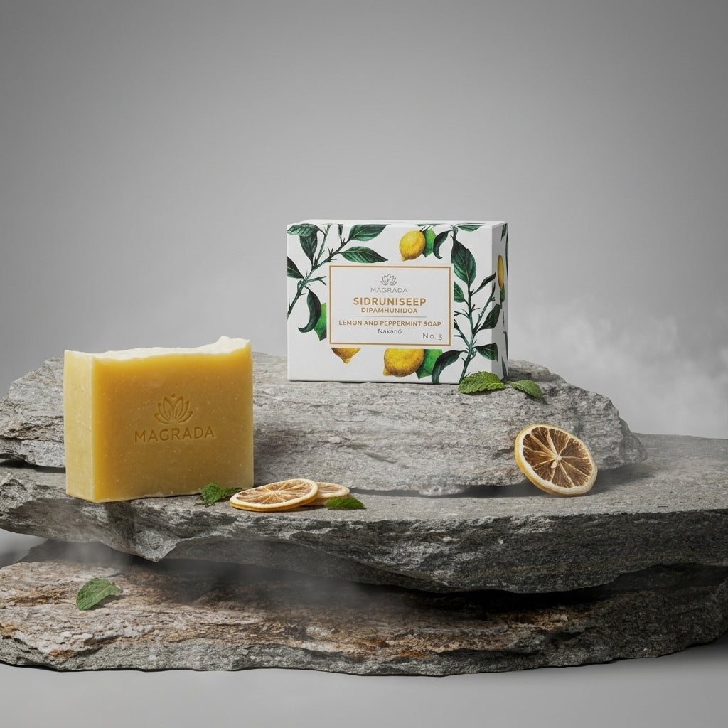 Savon Tonique Citron & Menthe — 100 % Naturel