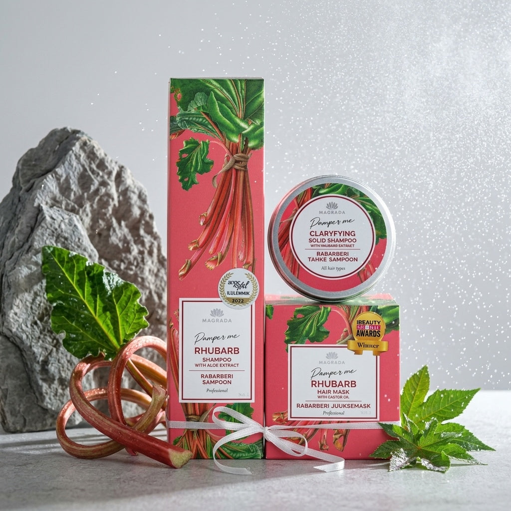Coffret Cheveux Hydratation Intense à la Rhubarbe