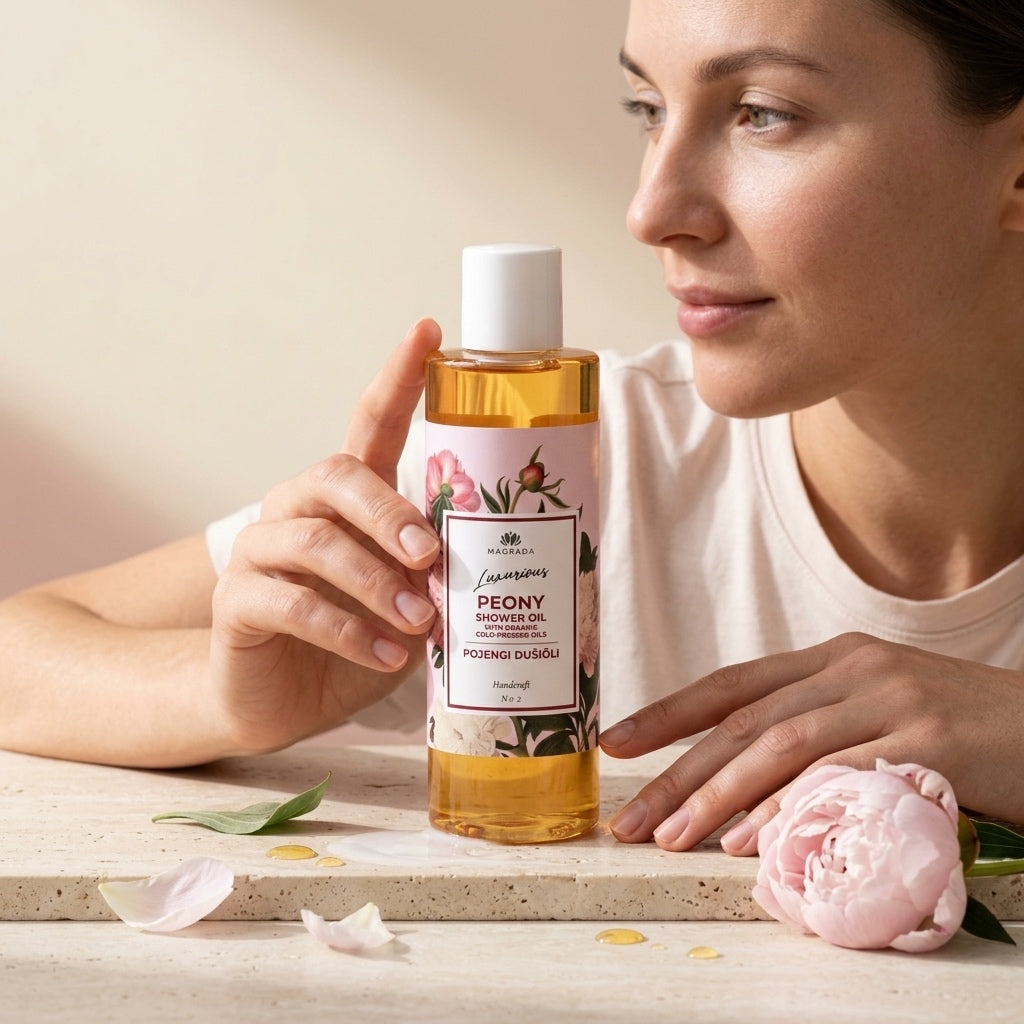 Huile de Douche Pivoine & Huiles Végétales — 200 ml