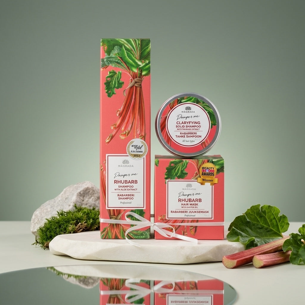 Coffret Cheveux Hydratation Intense à la Rhubarbe