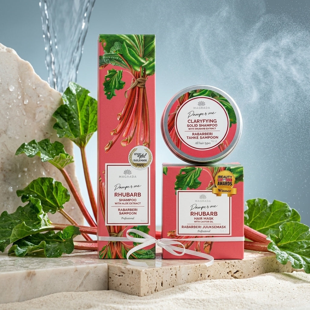 Coffret Cheveux Hydratation Intense à la Rhubarbe