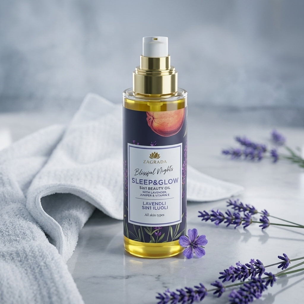 Huile Corps Nuit Sereine à la Lavande & Vitamine E — 100 ml