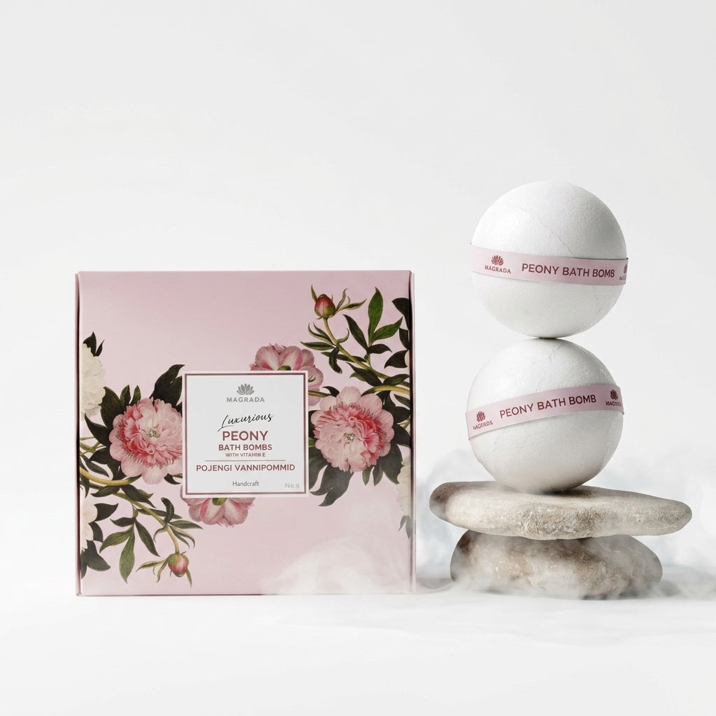 Bombes de Bain Pivoine & Vitamine E — Coffret de 4