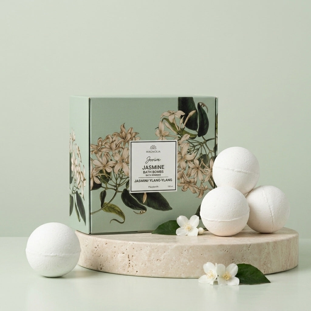 Bombes de Bain Jasmin & Vitamine E — Coffret de 4