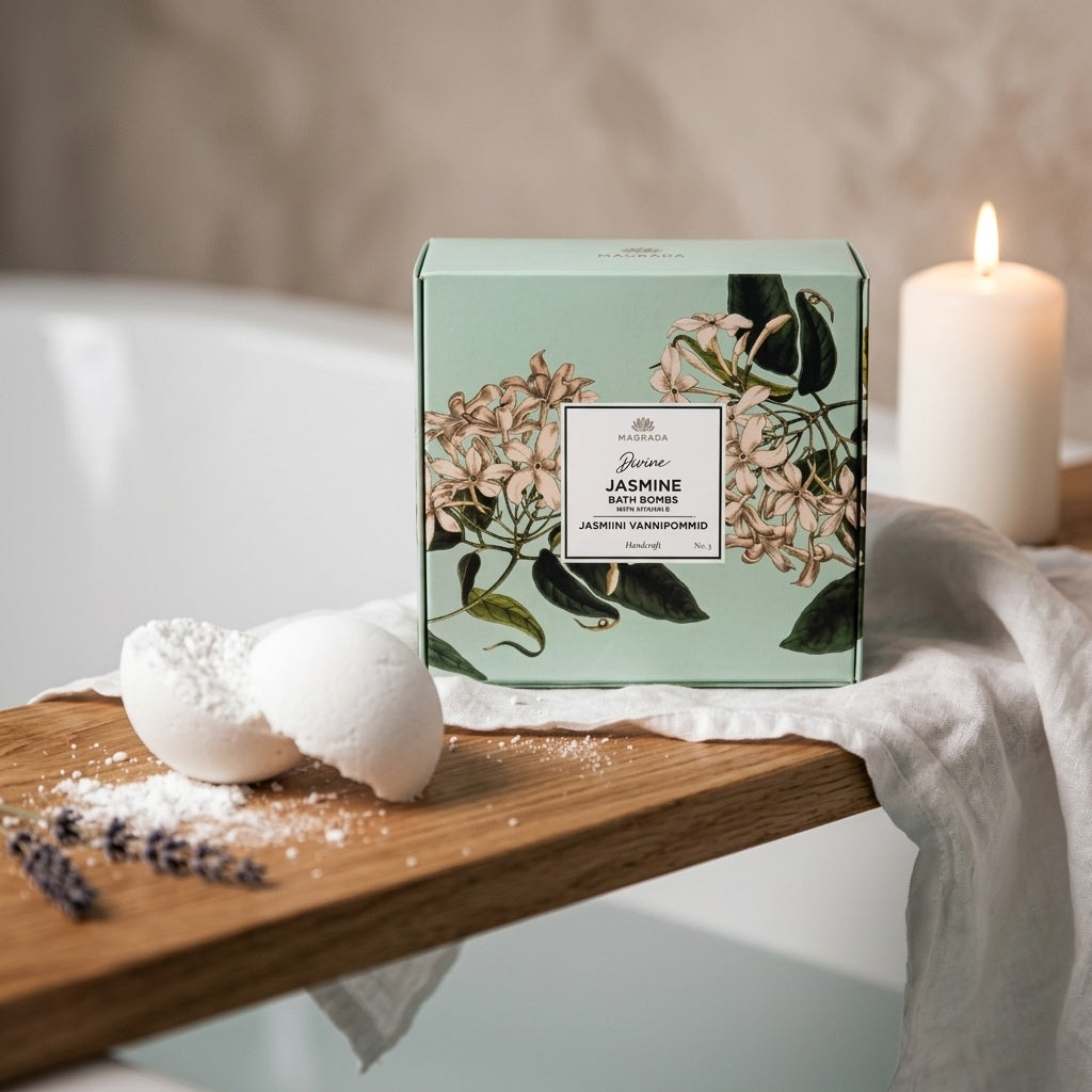 Bombes de Bain Jasmin & Vitamine E — Coffret de 4