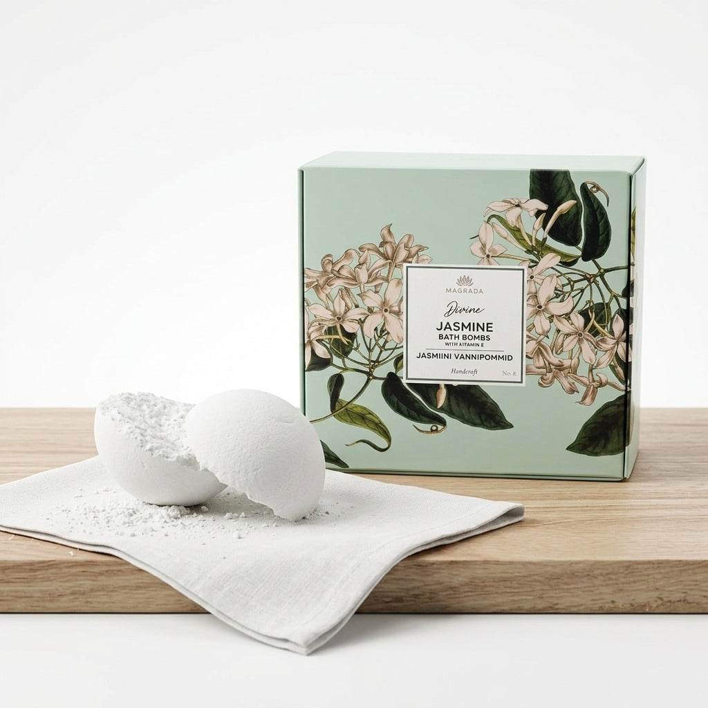 Bombes de Bain Jasmin & Vitamine E — Coffret de 4